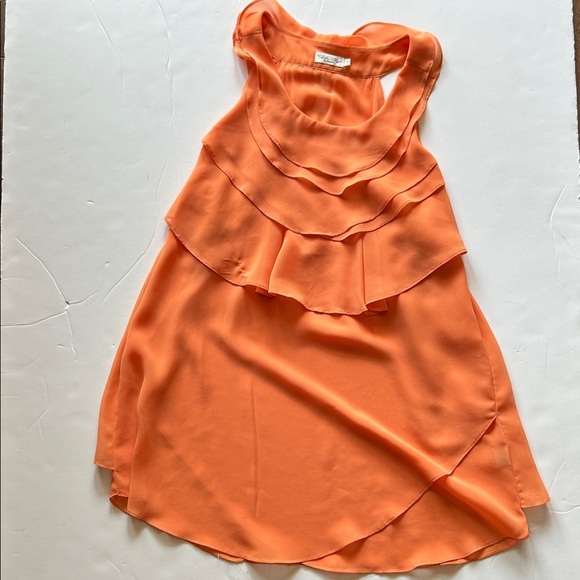 Tasha Polizzi Orange Layered Tank Top size S - Picture 1 of 7